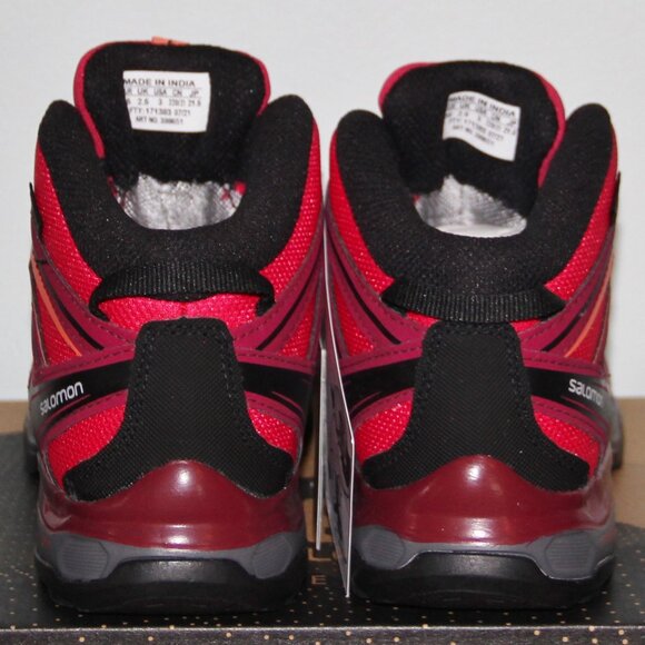 Salomon X-Ultra Mid GTX J Gore-Tex Waterproof Hiking Boots Girls 4 5 Pink - Picture 6 of 7